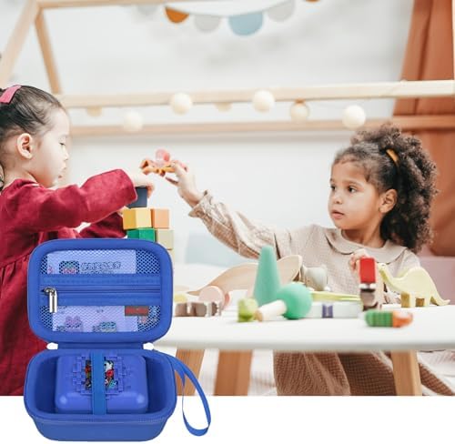 Elonbo Carrying Case for Bitzee Disney/Bitzee Magicals/Bitzee Interactive Toy Digital Pet, Bitzee Digital Virtual Toy Hard Travel Bag, Electronic Pets Toys Storage Cover Holder, Dark Blue