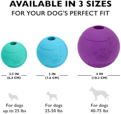 Chew King Fetch Balls Extremely Durable Natural Rubber Toy 2.5 inch, 8-pack (CM-0264-CS01)