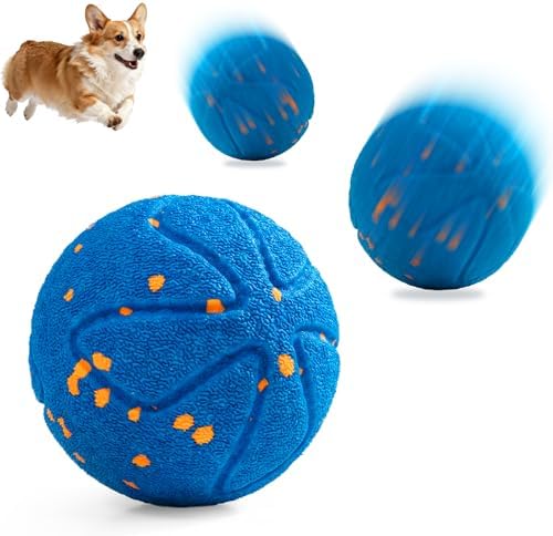 Interactive Dog Ball Toys Electric Automatic Moving Dog Toys to Keep Them Busy Rechargeable Smart Rolling Squeaky Ball for Large