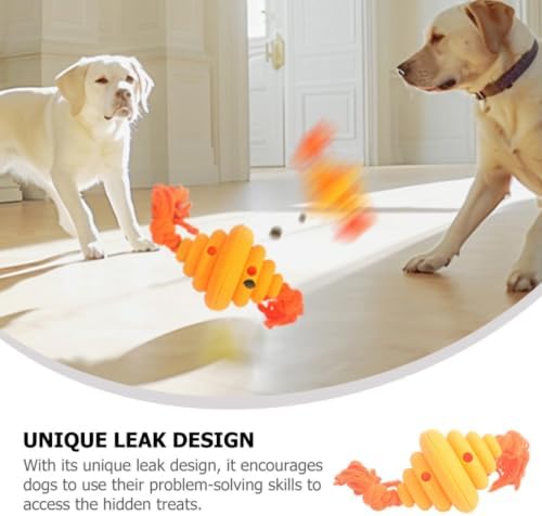 Slow Feeder Dog Silicone Honeycomb Treat Ball for Interactive Play and Training, Washable Sturdy Pet Food Dispensing Ball for Large Dogs