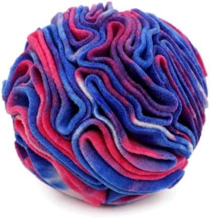 Ablechien Snuffle Ball for Dogs, Sniffle Interactive Treat Toy, Washable Puppy Treat Toy, Foraging Puzzle Ball Toy, Mind Games for Dogs, Enrichment Dog Toys