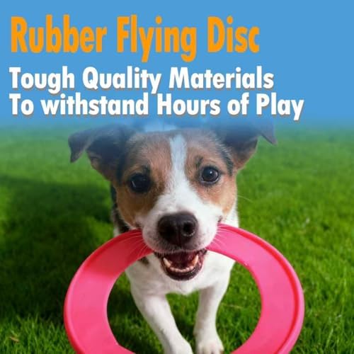Dog Flying Disc, 4 Pack Dog Toy Gift Set for Medium & Large Dogs