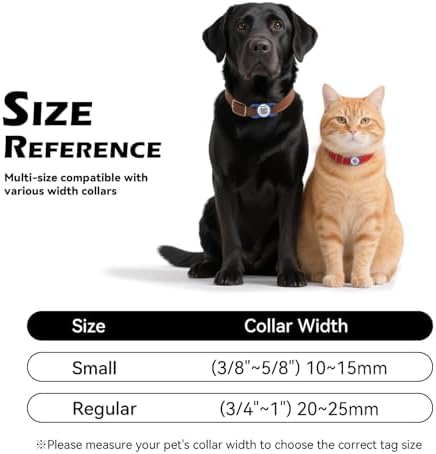 QR Code Dog Tag with NFC, Personalized Pet ID Tag, Silicone Dog ID Tag, Modifiable Pet Online Profile, Multiple Emergency Contact, Scan QR Code Send GPS Location Email (Regular, Navy Blue)