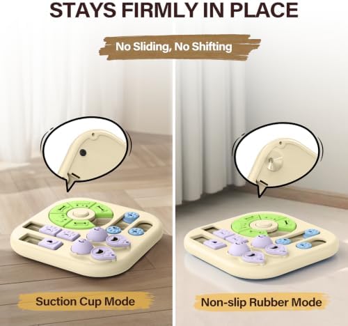 Easy-Clean Dog Puzzle Toy: 11"*11" Anti-Slip, for Small/Medium Dogs