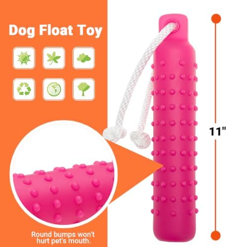 Dog Water Toys, 2 Pack Floating Bumper Fetch Toy Dummy