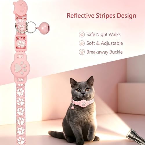 GPS Tracker for Dogs Cats,Smart Collar with Real Time Location(Black)