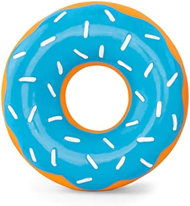 ZippyPaws Latex Donutz, Durable Dog Toy for Interactive Play, No Stuffing - Blueberry