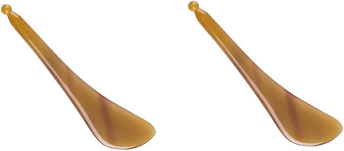 Beaupretty 2pcs Manual Scraping Plate Smooth Gua Massage Tool for Face Eyes Finely Polished Lightweight and Comfortable to Use for Relaxation and Skin Care