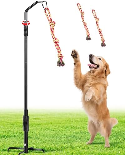360° Rotation Tether Tug Outdoor Dog Toy, Exercise Tug of War Dog Toy
