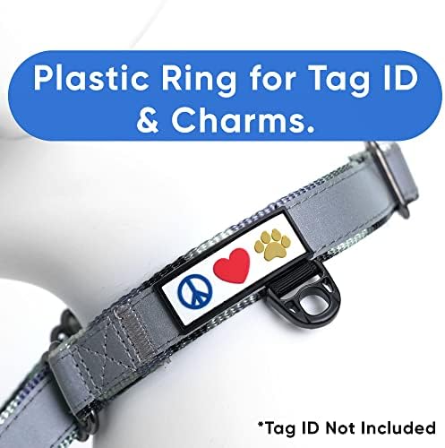 Pawtitas Personalized Dog Collar Martingale Dog Collar with Name Phone Number Reflective Martingale Dog Collar Customized Collar for Medium Dogs | Camo Gray Custom Dog Collars for Medium Dogs