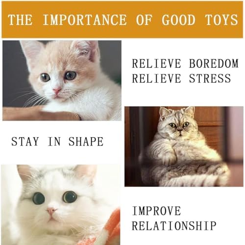 KuuGuu 24 PCS Cat Worm Toy Zebra Print Feather Worm Teaser Refills Attachment Cute Cat Wand Replacement Interactive Wand Accessories for Fishing Pole Toy Teaser for Indoor Cats Kitten