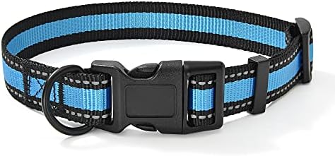 Mile High Life Reflective Dog Collar, Adjustable Lightweight Quick Release