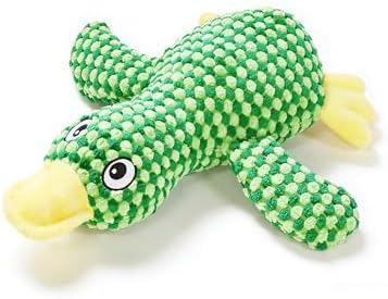 Durable Duck Stuffed Animal - Plush Dog Toys for Aggressive Chewers - Tough Squeaky Puppy Teething Relief - Small Medium and Large Breeds Interactive Play to Keep Pets Busy