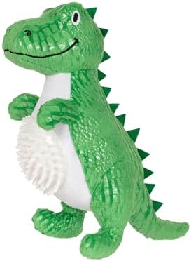 Fringe Studio Plush Dog Toy, Roar and Explore, Teeth and Gum Cleaning TPR Spiky Ball, Pet Shop Collection (314634)