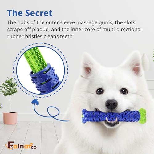 Interactive Dog Chewbrush Toothbrush Dental Care & Teeth Cleaning Chew Toy
