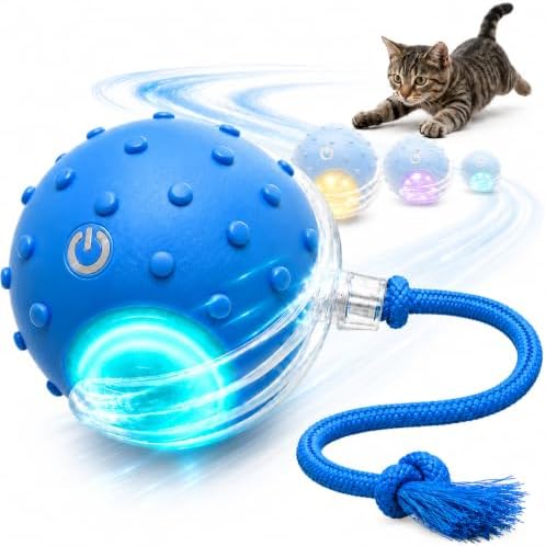 AWISH Cat Enrichment Toy, Interactive Rolling Ball for Indoor Cats