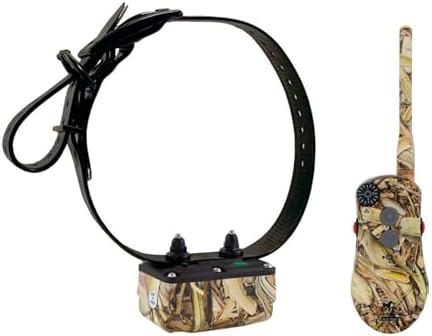 DT SYSTEMS H2O1820 Plus E-Collar, Waterproof Rechargeable Expandable Remote Dog Trainer, 16 Stimulation Levels, Vibration Assist, Mossy Oak Blades