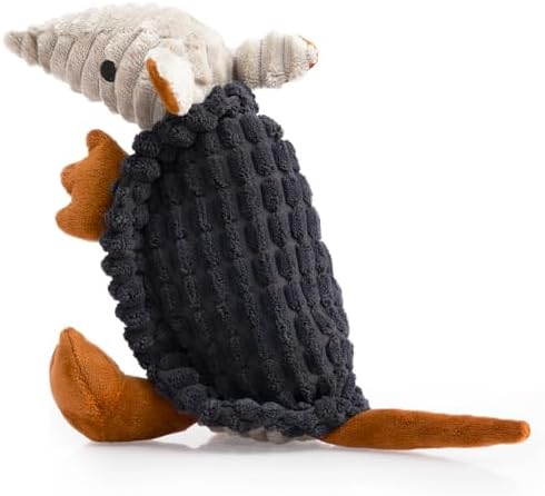 Hollypet Armadillo Squeaky Puppy Dog Toys for Small Medium Dogs, 8"