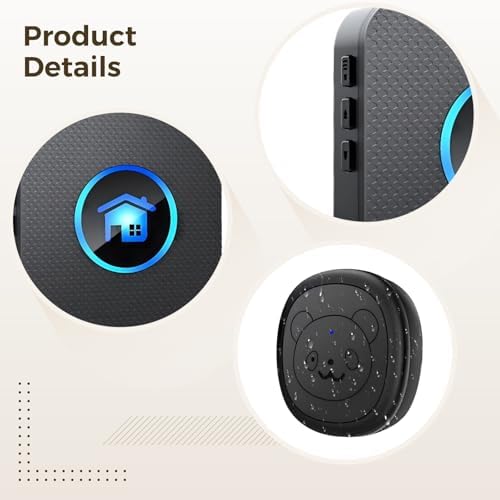 Wireless Dog Doorbell Training System, Smart Pet Communication Bells with 3 Waterproof Touch Transmitters & 2 Receivers, 984ft Range, Easy Installation Dog Potty Training Bells