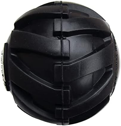 Tonka Mega Tread Ball Treat Holder Dog Toy, Lightweight, Durable and Water Resistant, 3 Inches, for Small/Medium/Large Breeds, Single Unit, Black