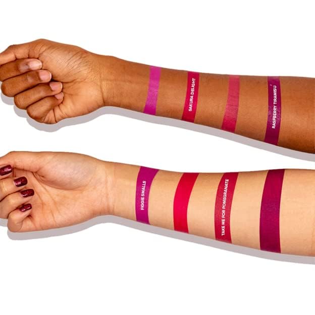 Beauty Bakerie Lip Whip Liquid Lipstick for Women, Waterproof Lip Gloss, Tint, Stain Long Lasting Hydrating Moisturizer, Matte or Metallic, 3.5mL, Sakura Delight