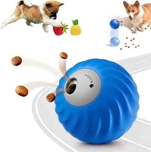 Interactive Dog Toys for Small Dogs – Peppy Pet Ball & Active Rolling Puppy Toys to Keep Them Busy, Daily Training Interactive Puppy Toys Treat Dispensing Puzzle for All Dogs