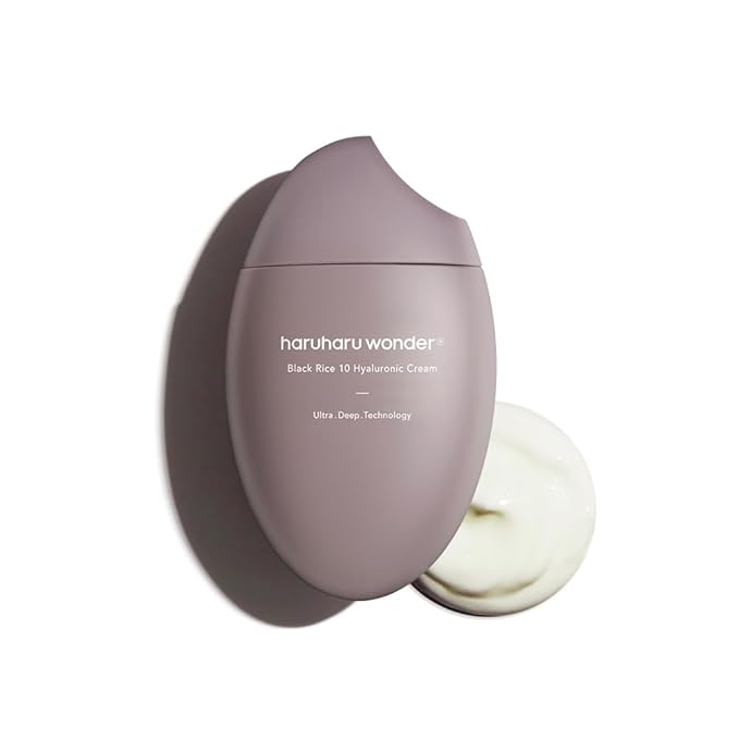 HARUHARU wonder Black Rice 10 Hyaluronic Cream, 1.6 fl oz, Face Moisturizer, Vegan, Cruelty Free, Daily skincare, Korean Skincare