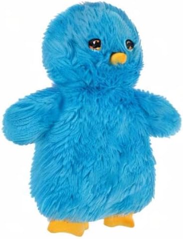 Best Pet Supplies Interactive Squeaky Dog Toy - Baby Chicken, Blue | Stuffing Free Body, Soft, Squeaks & Crinkles, No Mess, Perfect for Moderate Chewers, Toss and Fetch Play