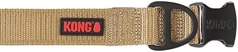 KONG Max HD Ultra Durable Neoprene Padded Dog Collar (XL, Tan)