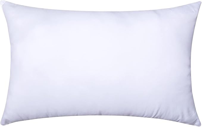 MIULEE 12x16 Inch Throw Pillow Insert for Couch Sofa Bed | Premium Virgin Filling, Soft Brushed Fabric, Rectangle Decorative Pillow,Lumbar Support