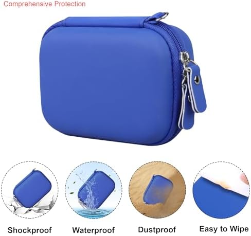 Elonbo Carrying Case for Bitzee Disney/Bitzee Magicals/Bitzee Interactive Toy Digital Pet, Bitzee Digital Virtual Toy Hard Travel Bag, Electronic Pets Toys Storage Cover Holder, Dark Blue