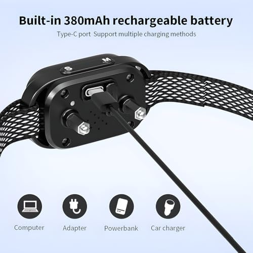 Smart Bark Control Collar, New Upgraded Color Screen, No Bark Control Anti-Barking Dog Bark Collar, Waterproof, Rechargeable, Multifunction and Safe.