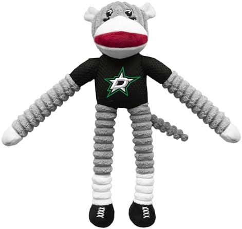 Littlearth NHL Team Sock Monkey Pet Toy - Officially Licensed Teams