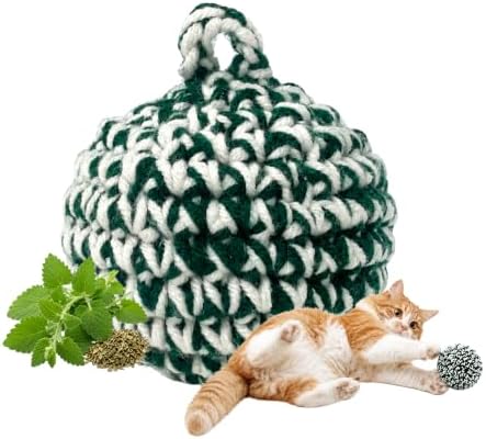 JAYU PET Green Cat Ball, 2.7 inch