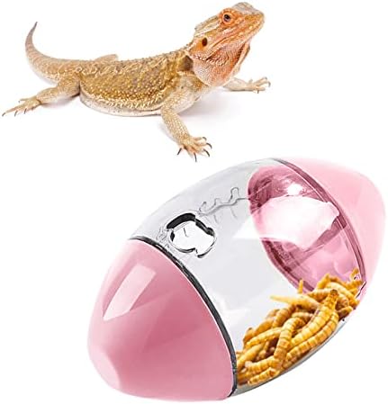 ALI2 Lizard & Gecko Enrichment Toys - Interactive Rugby Shape Toys for Bearded Dragon, Lizard & Small Animals