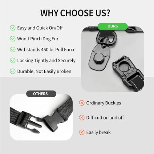 Magnetic Dog Collar and Leash Set with Quick Release Buckle, Easy On & Off Faux Leather Puppy Collar with 4FT Leash for Small, Medium Dog