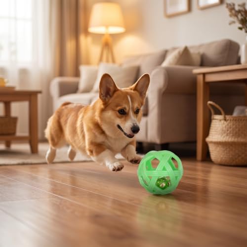 Dog Ball Toy with Bell Small Dogs Interactive Toy Balls