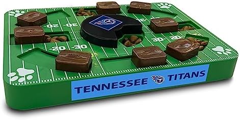 Pets First NFL Tennessee Titans Puzzle Toy - Interactive Dog Treat Puzzle