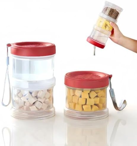 Airtight Dog Treat Container, Red