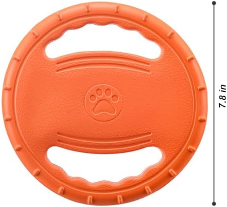 Dog Soft Flying Discs Interactive Training Toy (Orange)