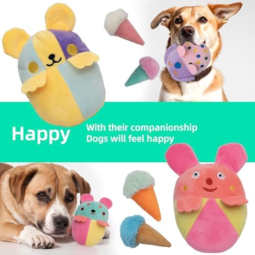 20 Pack Squeaky Dog Toys Bulk, Plush Small Dog Chew Toy For Puppy Teething