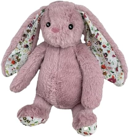 Pet Lou 15 Inch Rabbit Squeaky Dog Toy, Super Soft Durable Plush Dog Toy with Multi-Squeakers, Interactive Dog Toy for Dogs, Mauve