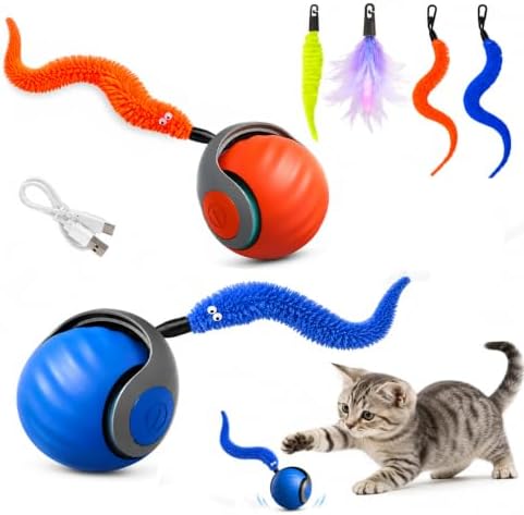 Interactive Cat Toy Ball for Indoor Cats (2 Pcs)