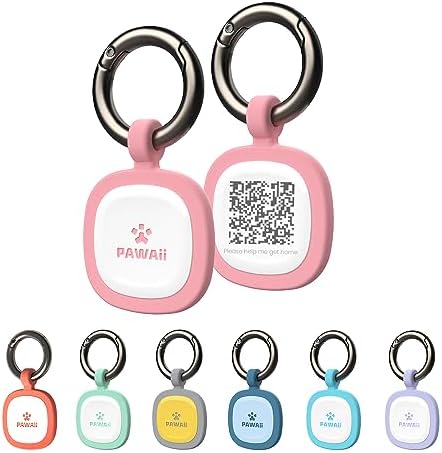 Pawaii Dog ID Tag, Silent Silicone QR Code Tag, Scan Alerts, No App, 1 Pack