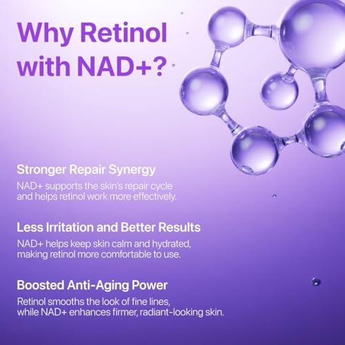 No.9 NADD Retinol Eye Cream with Peptides, Niacinamide & Hyaluronic Acid, Anti-Aging for Dark Circles, Wrinkles & Fine Lines, 0.33 fl oz