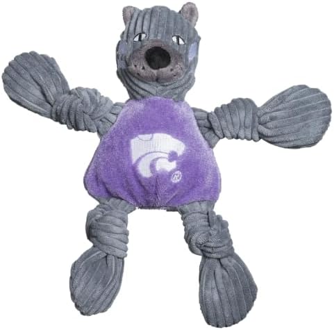 HuggleHounds Knottie Plush Dog Toy - Dog Stuffed Animal Toy, Puppy Toys, for Small, Medium & Large Dogs, Durable Plush to Keep Them Busy, Officially Licensed- Willie the Wildcat, Small