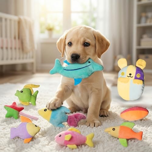 32 Pack Small Dog Toys Bulk, Value Squeaky Puppy Toys