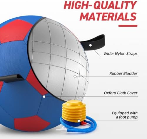 25 Inch Herding Ball for Dogs with Straps, Outdoor Dog Toys for Herding