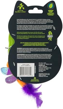 Quirky Kitty Kitty Connects Interactive Cat Toy With Felt Rings And Catnip Dragonfly