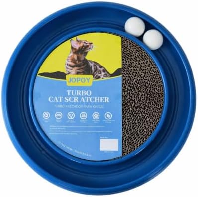 Cat Scratcher Toy Ball Track (Blue)
